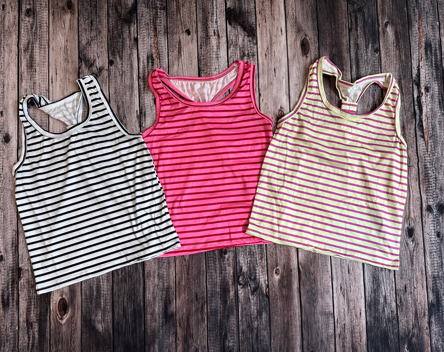 SNS Striped Tank Tops