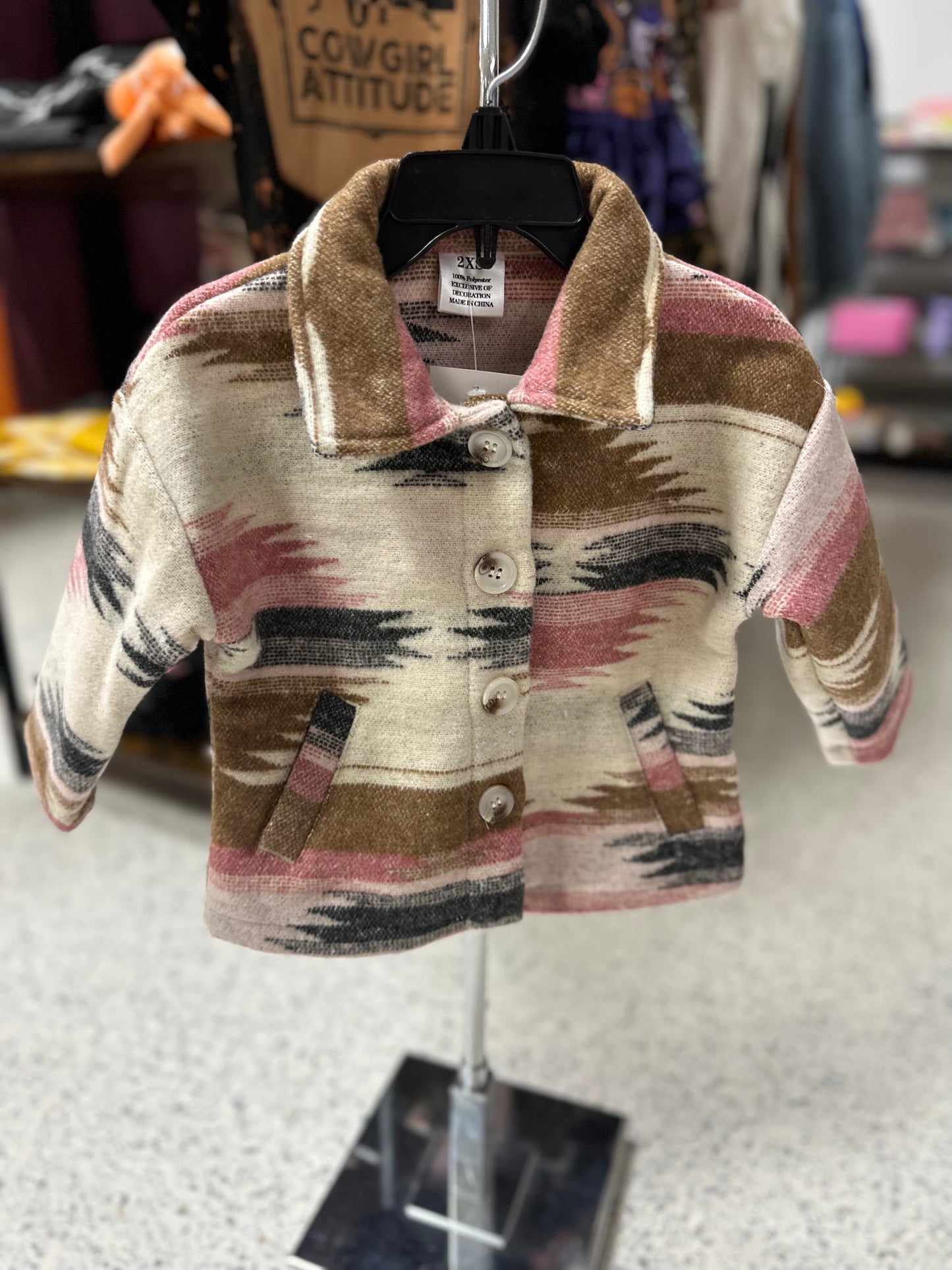 SNS Pink & Cream Shacket