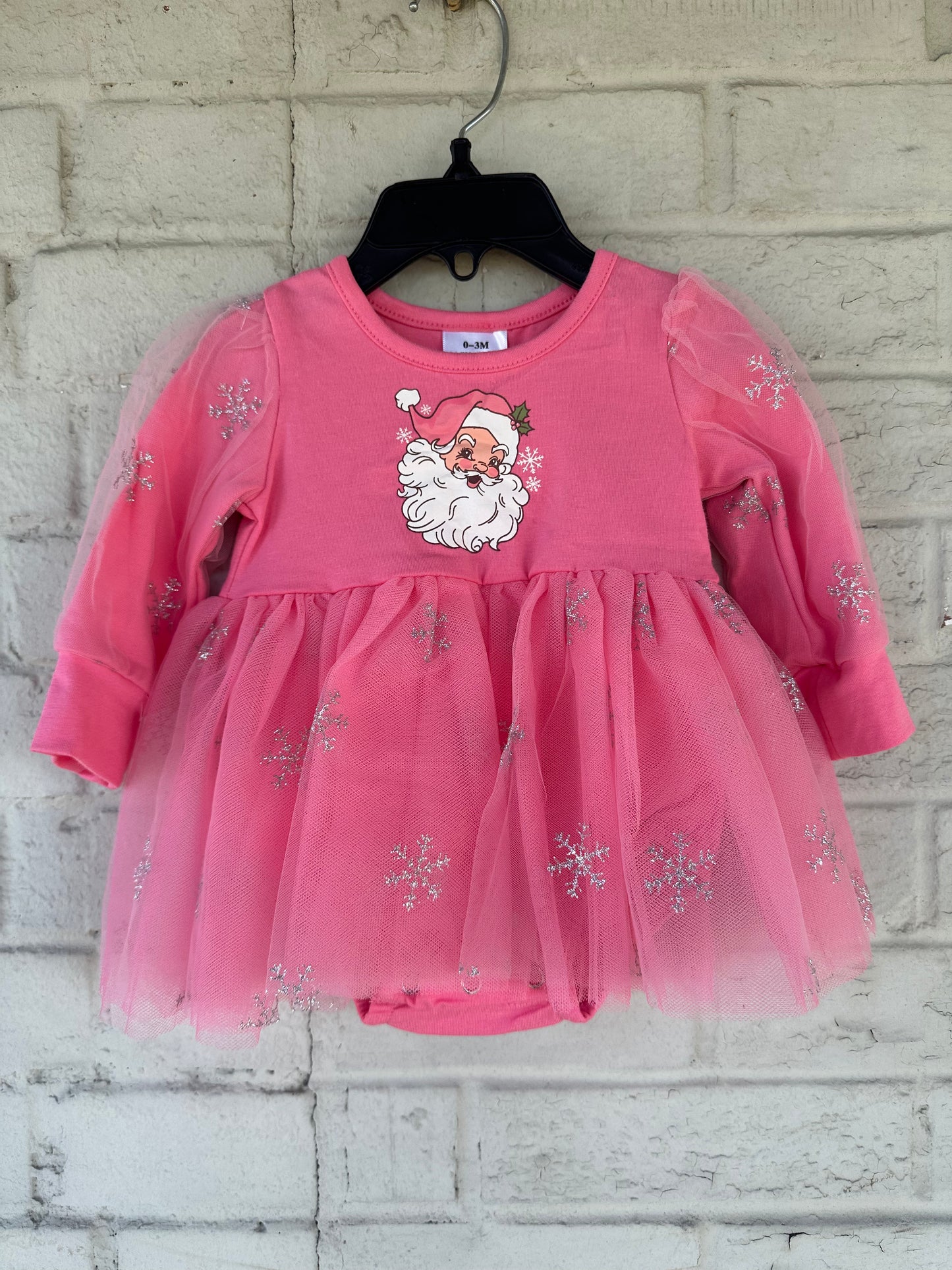 SNS Pink Santa Tutu Onesie