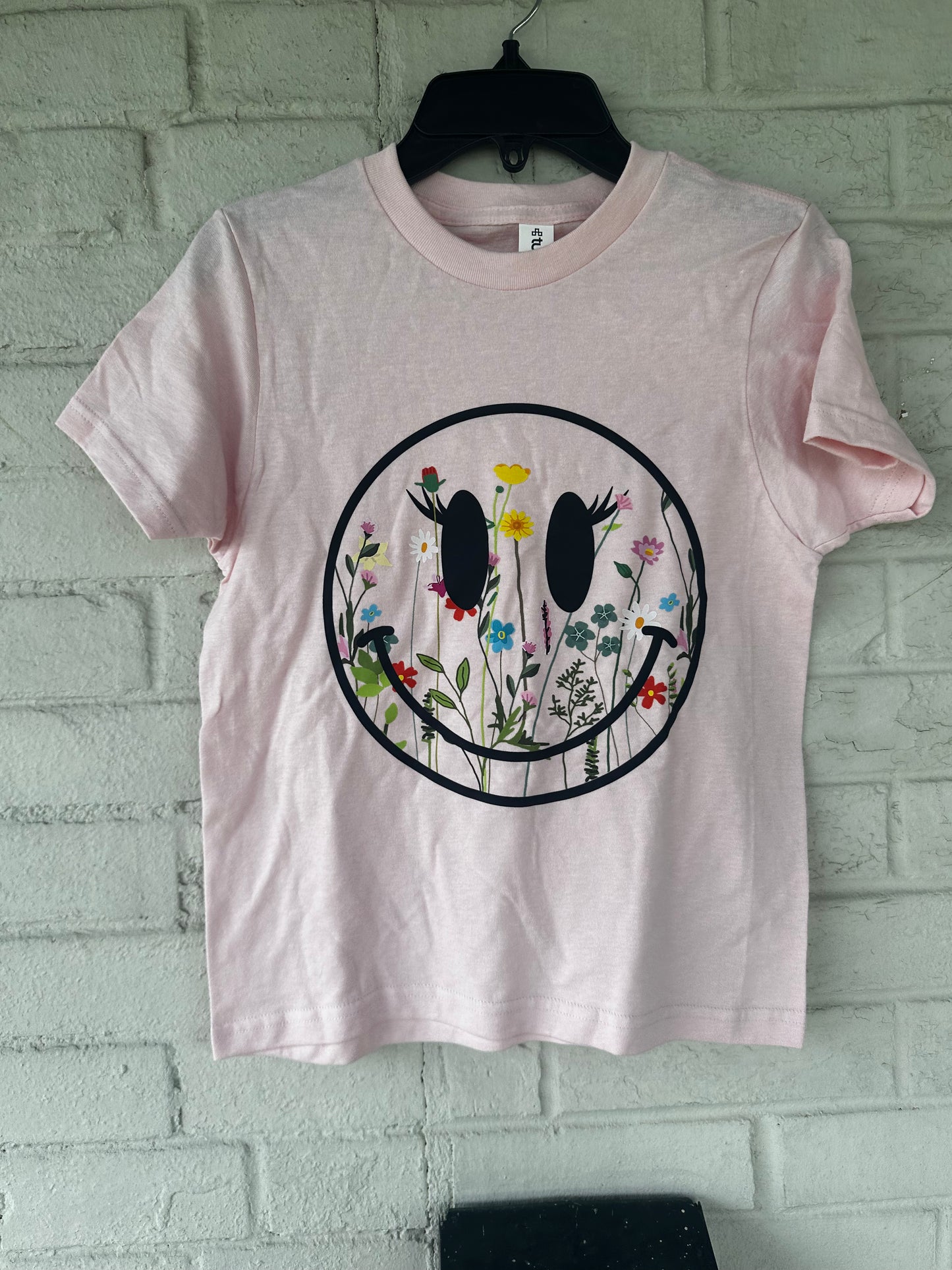 SNS Pino Floral Smiley Face Graphic Tshirt