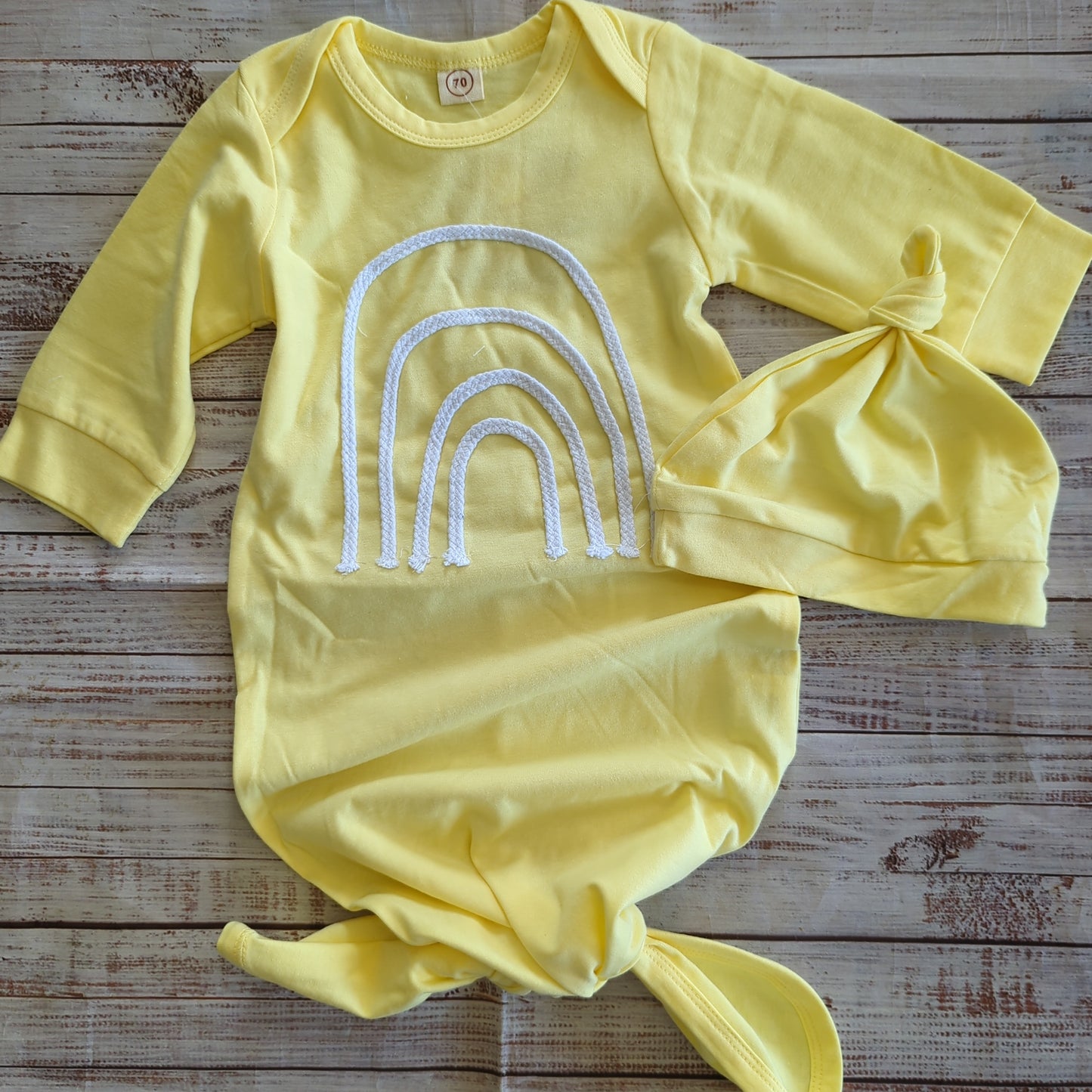 SNS Yellow Rainbow Gown & Hat