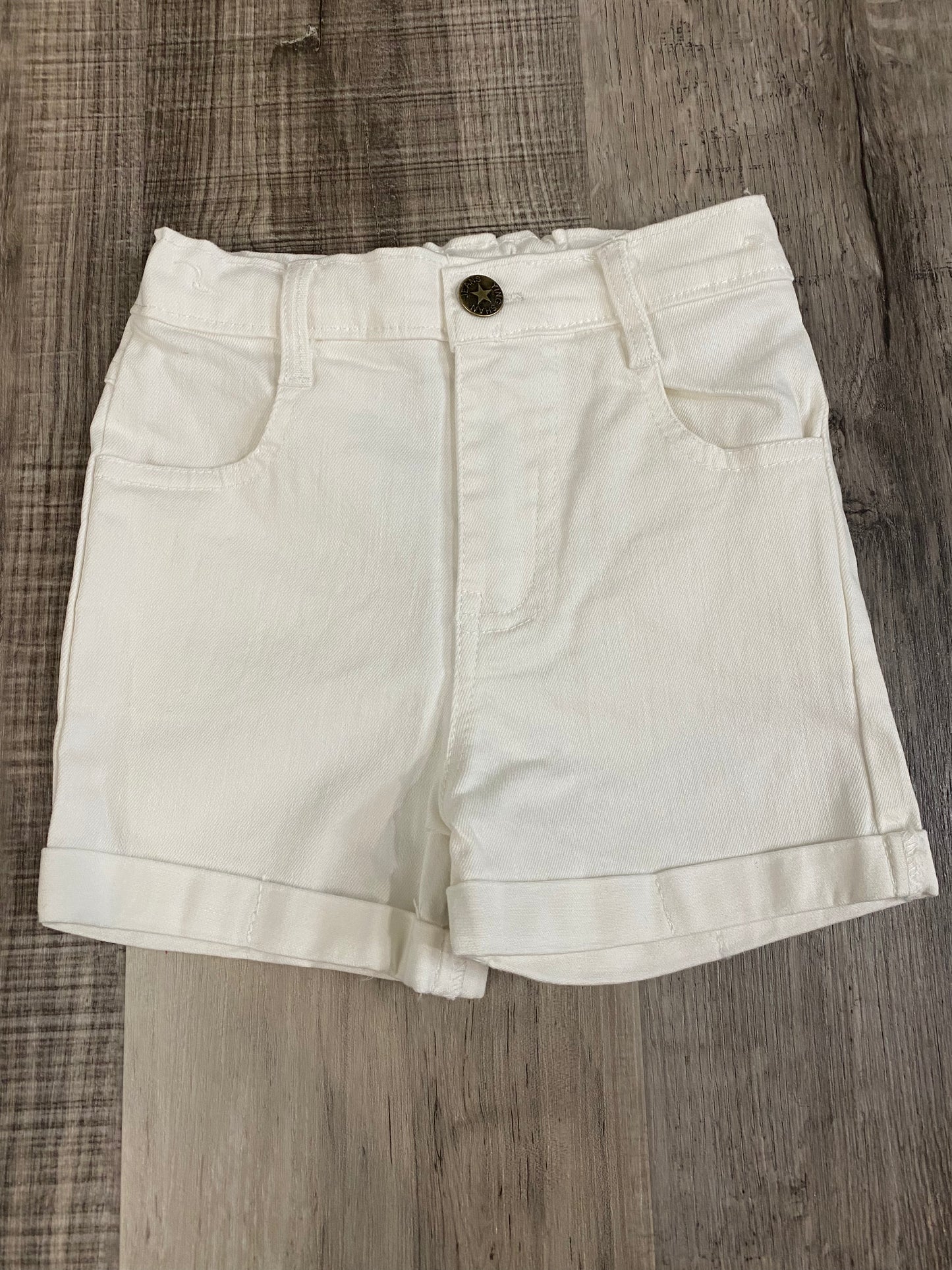 SNS White Denim Shorts