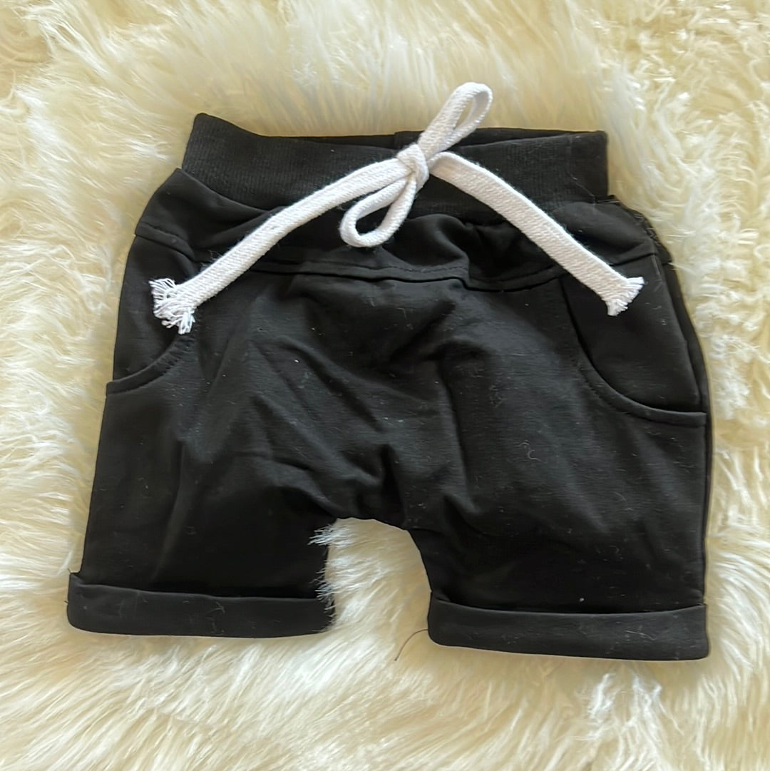 SNS Black Tie Shorts