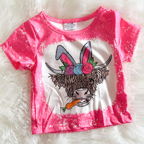 SNS Pink Easter Cow Top