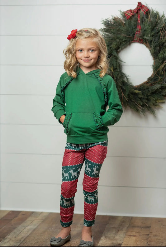 AS Green Holiday Leggings Set