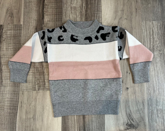 AS Leopard, Pink & Gray Sweater