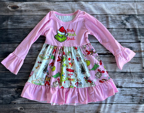 SNS Pink Stink Stank Stunk Dress