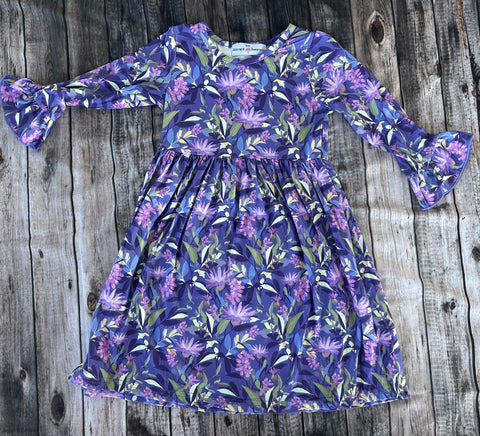 Adorable Sweetness Purple Floral Dress