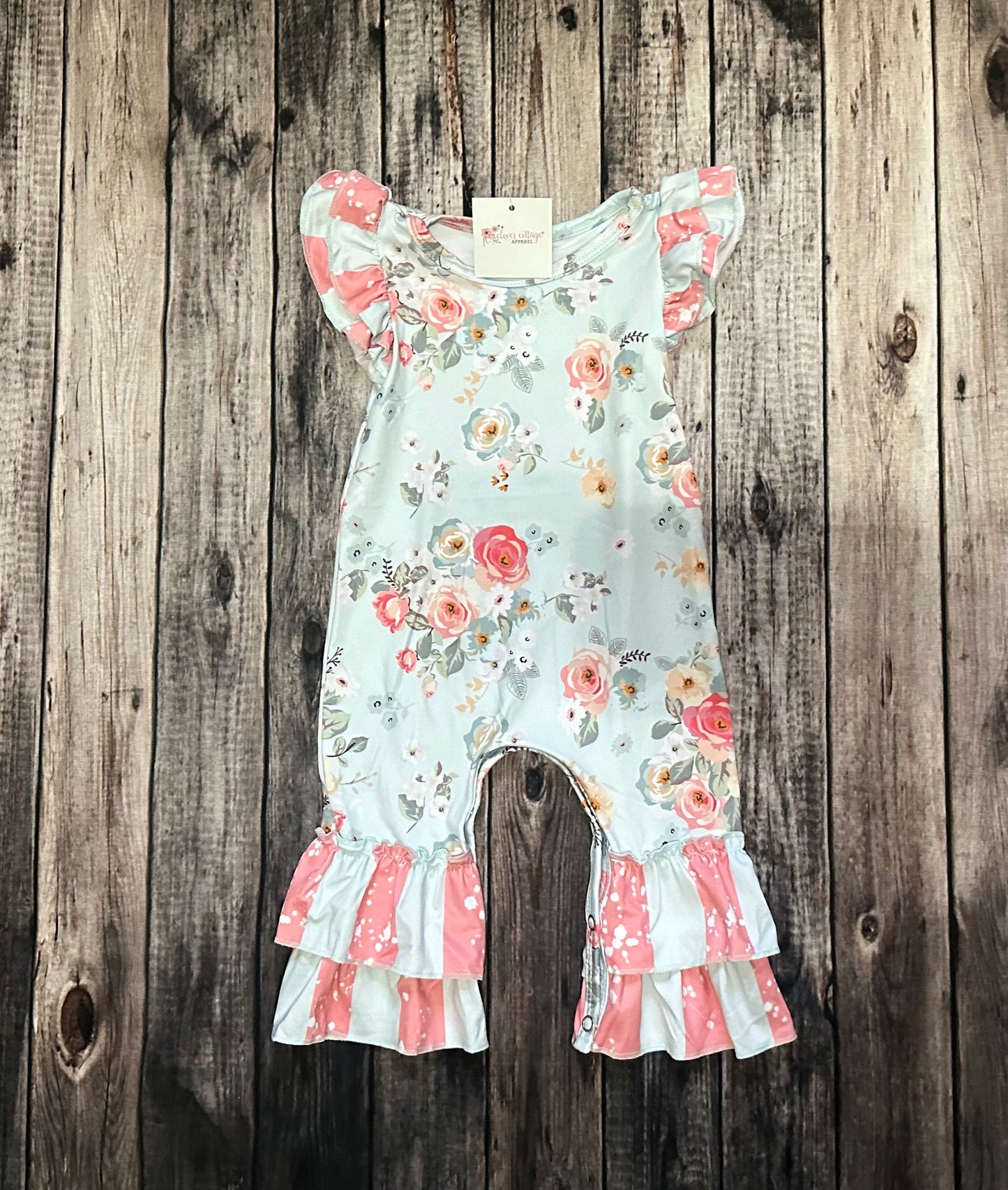 Clover Cottage Floral Romper