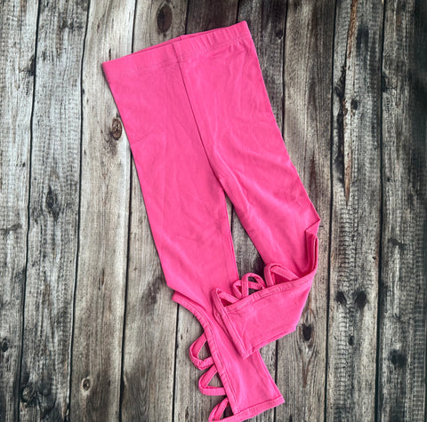 SNS Bright Pink Cut Out Leggings