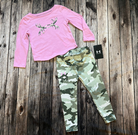 Under Armour Pink Camo Set