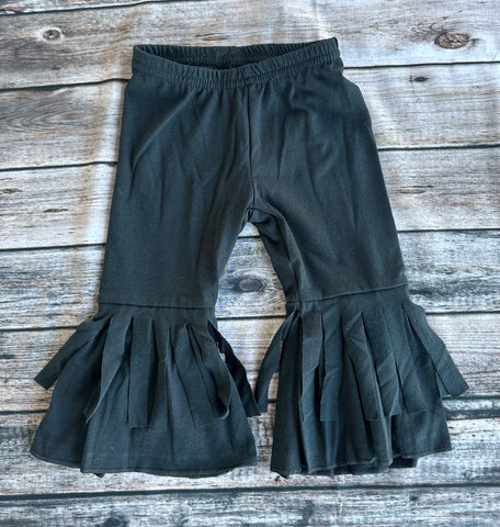 SNS Black Fringe Pants