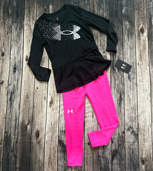 Under Armour Black & Pink Pant Set