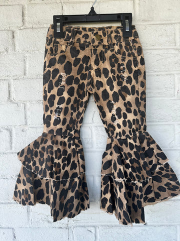 SNS LEOPARD FLARE JEANS