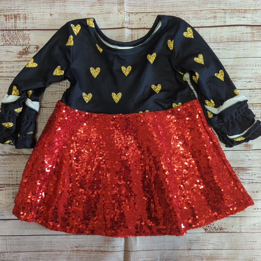 SNS Sequin Heart Dress