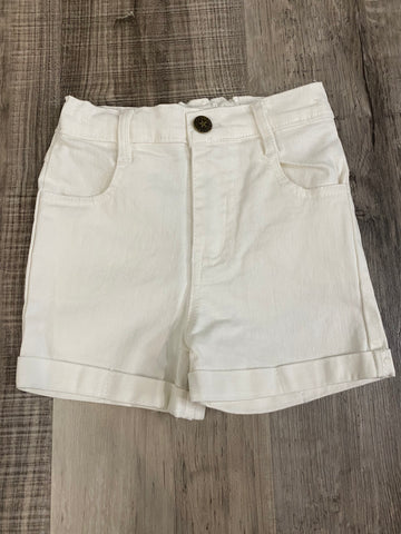 SNS White Denim Shorts