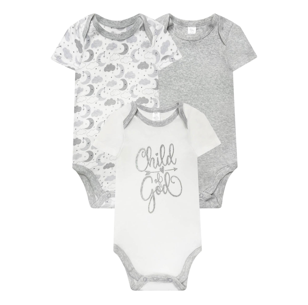 White/Gray Onesie Set