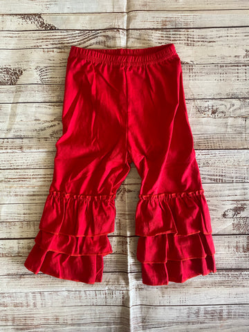 SNS Red Ruffled Pants